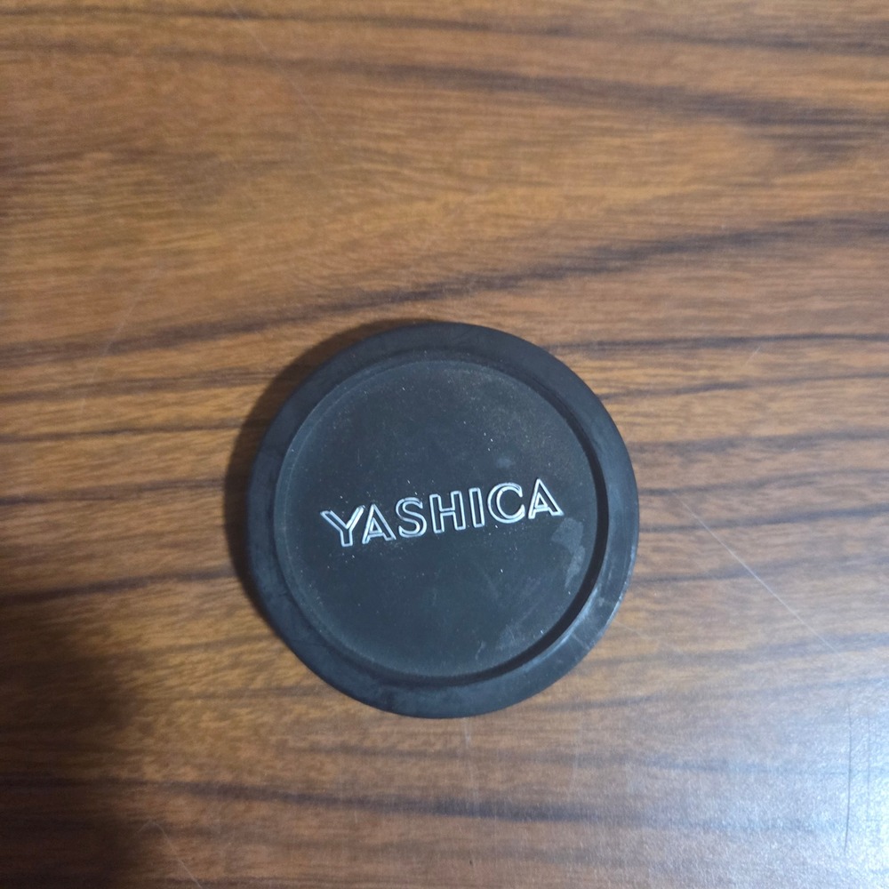 Vintage Yashica 54mm Push On Lens Cap Black Japan Camera Accessory